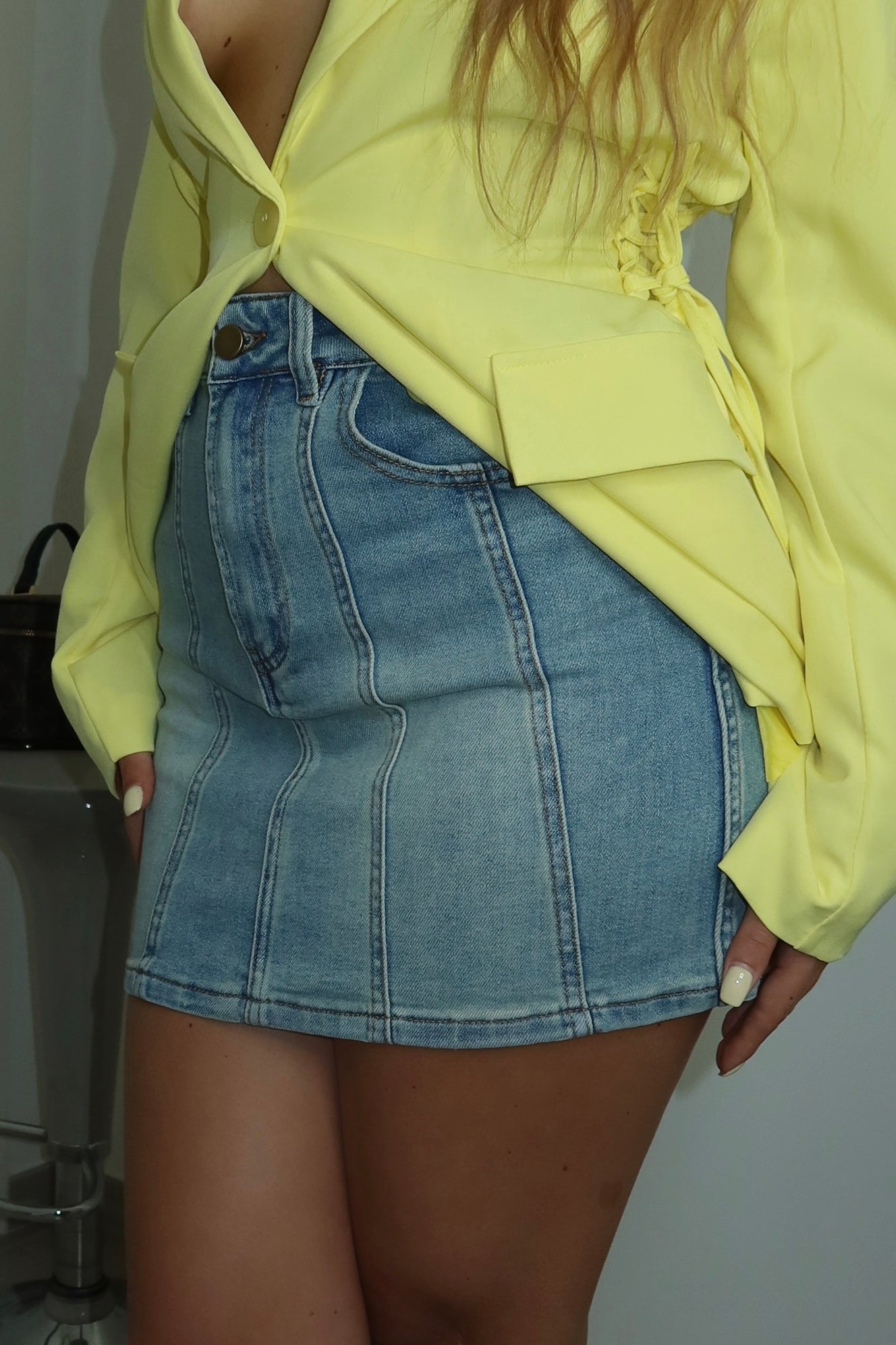 GONNA DENIM CHIARO