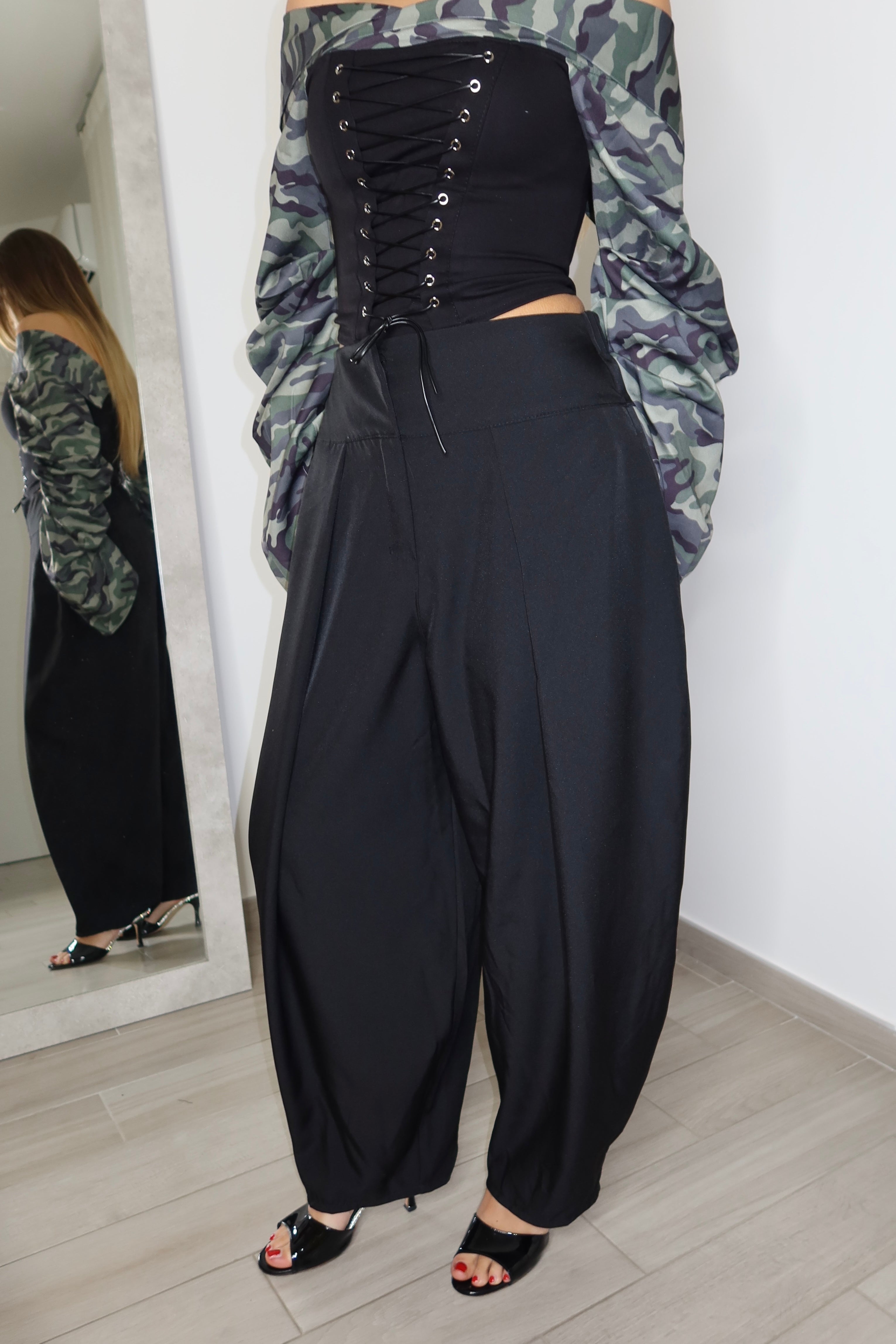 Pantalone balloon black